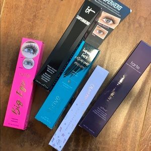 5 Mascaras (Tarte, It cosmetics, Coloupop, Thrive)
